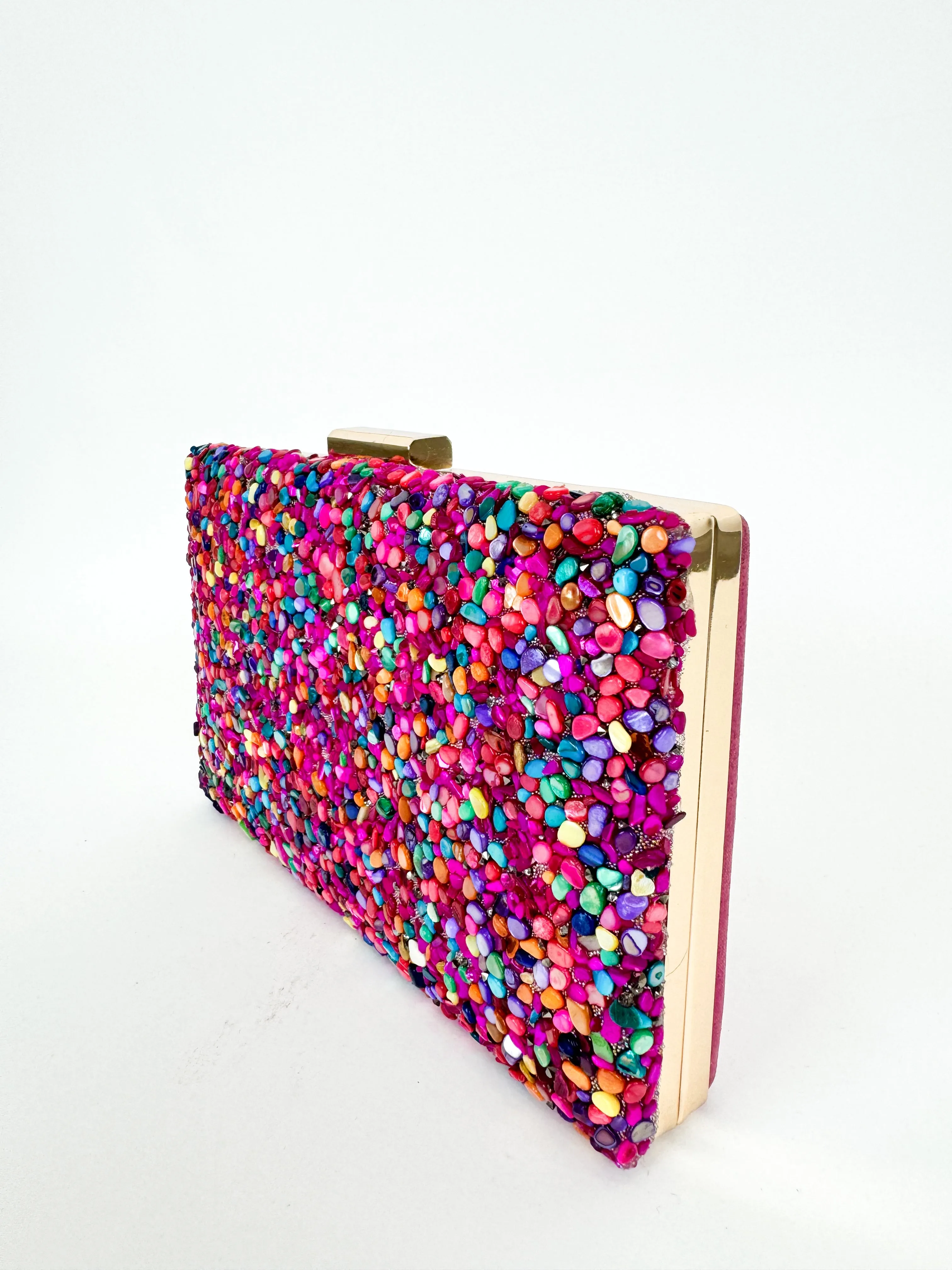 Clutch horizontal piedra fucsia sold by Sorellas product image thumbnail 5