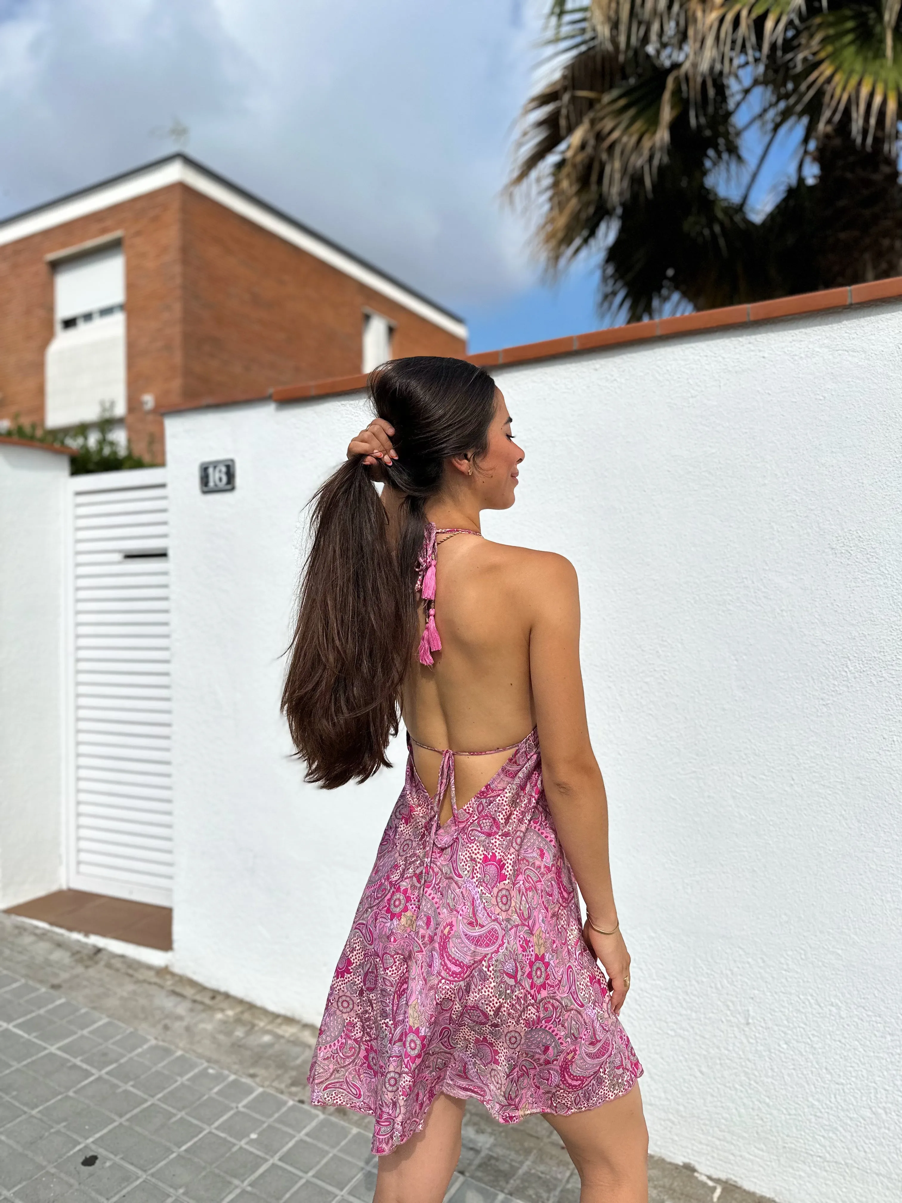 Vestido boho mini rosa sold by Sorellas product image thumbnail 2