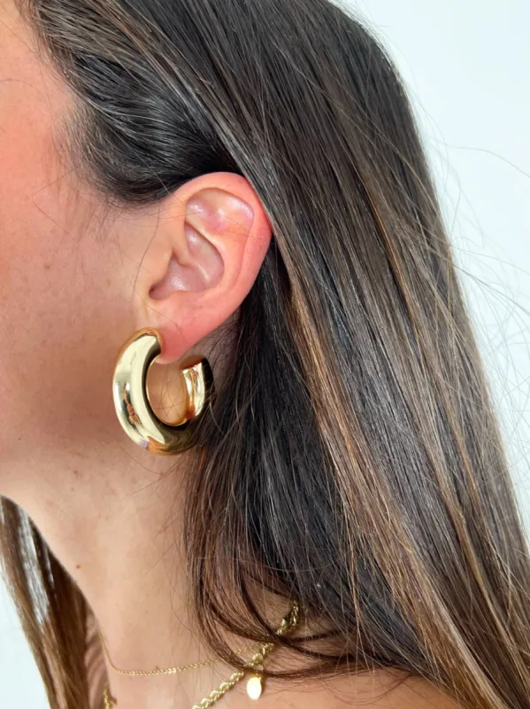 Pendientes aro grueso grande sold by Sorellas