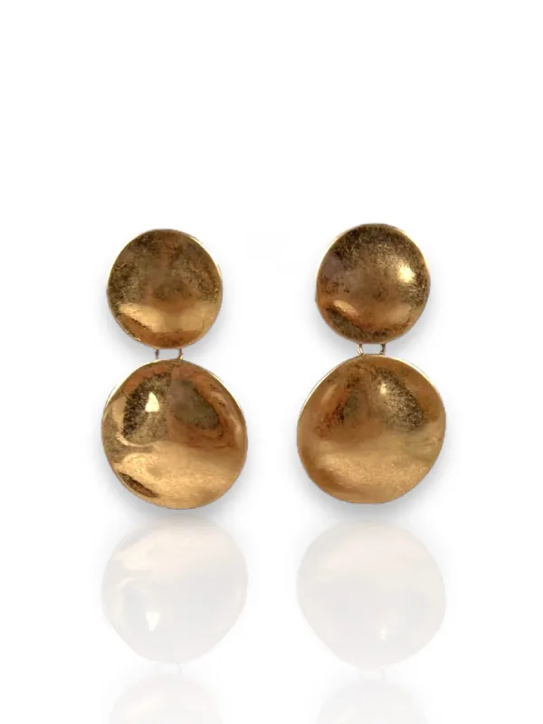 Pendientes doble medalla sold by Sorellas