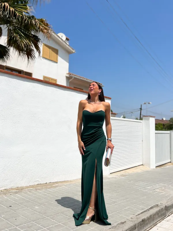 Vestido corazon ajustado verde sold by Sorellas