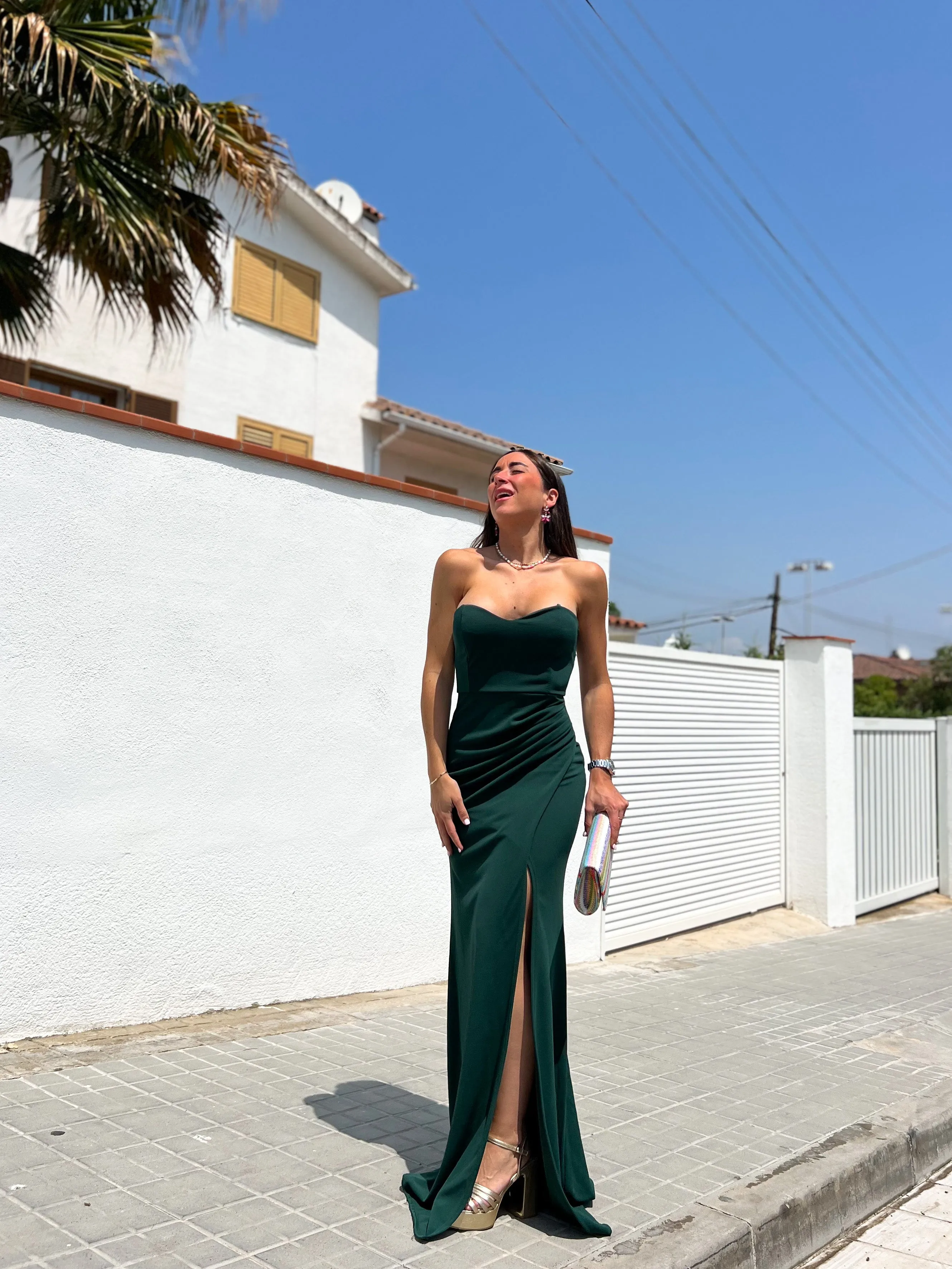 Vestido corazon ajustado verde sold by Sorellas