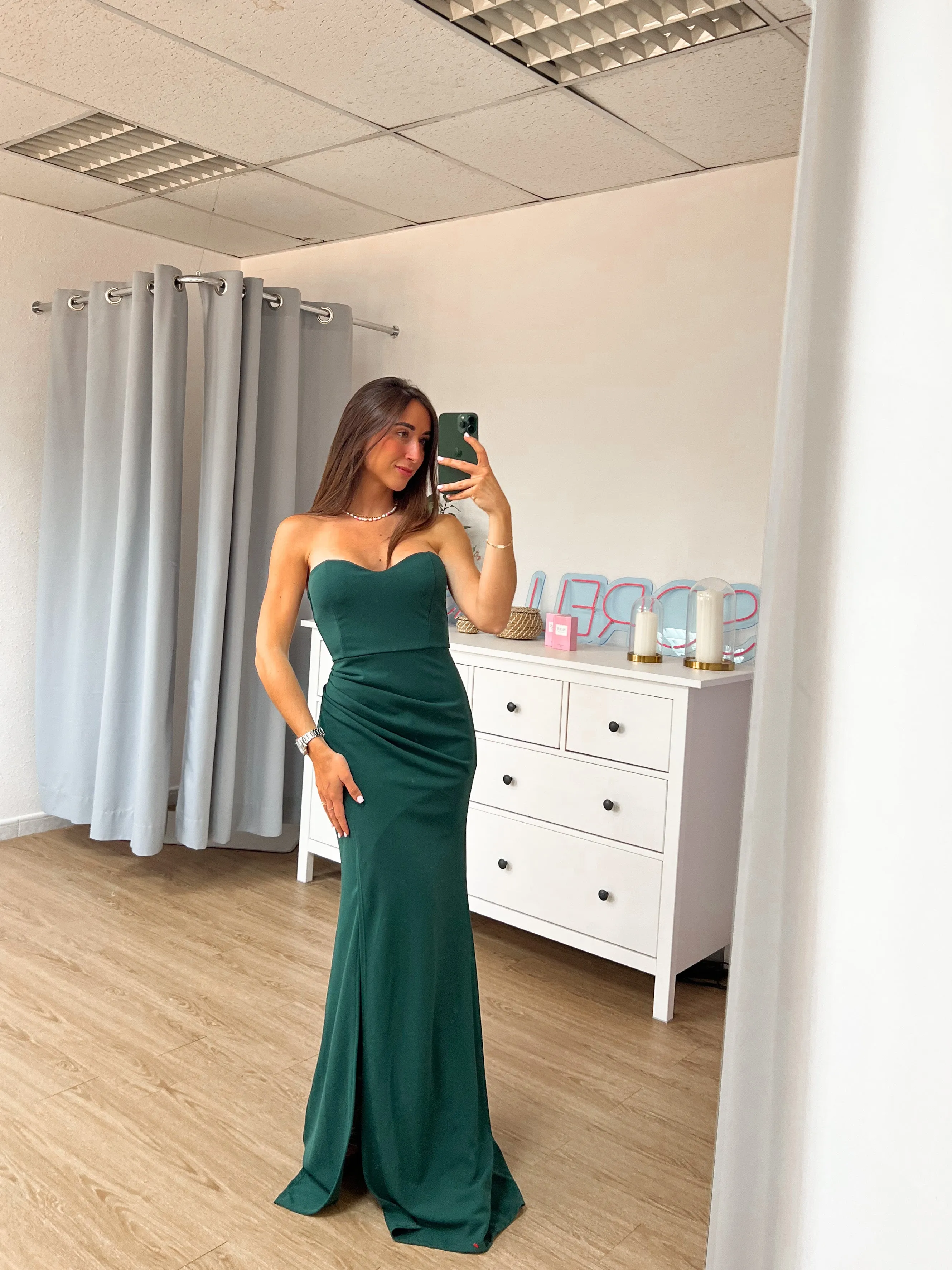 Vestido corazon ajustado verde sold by Sorellas product image thumbnail 5