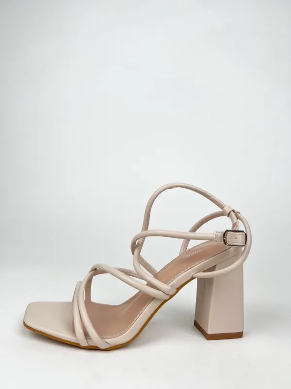 Sandalia baja entrelazado nude sold by Sorellas