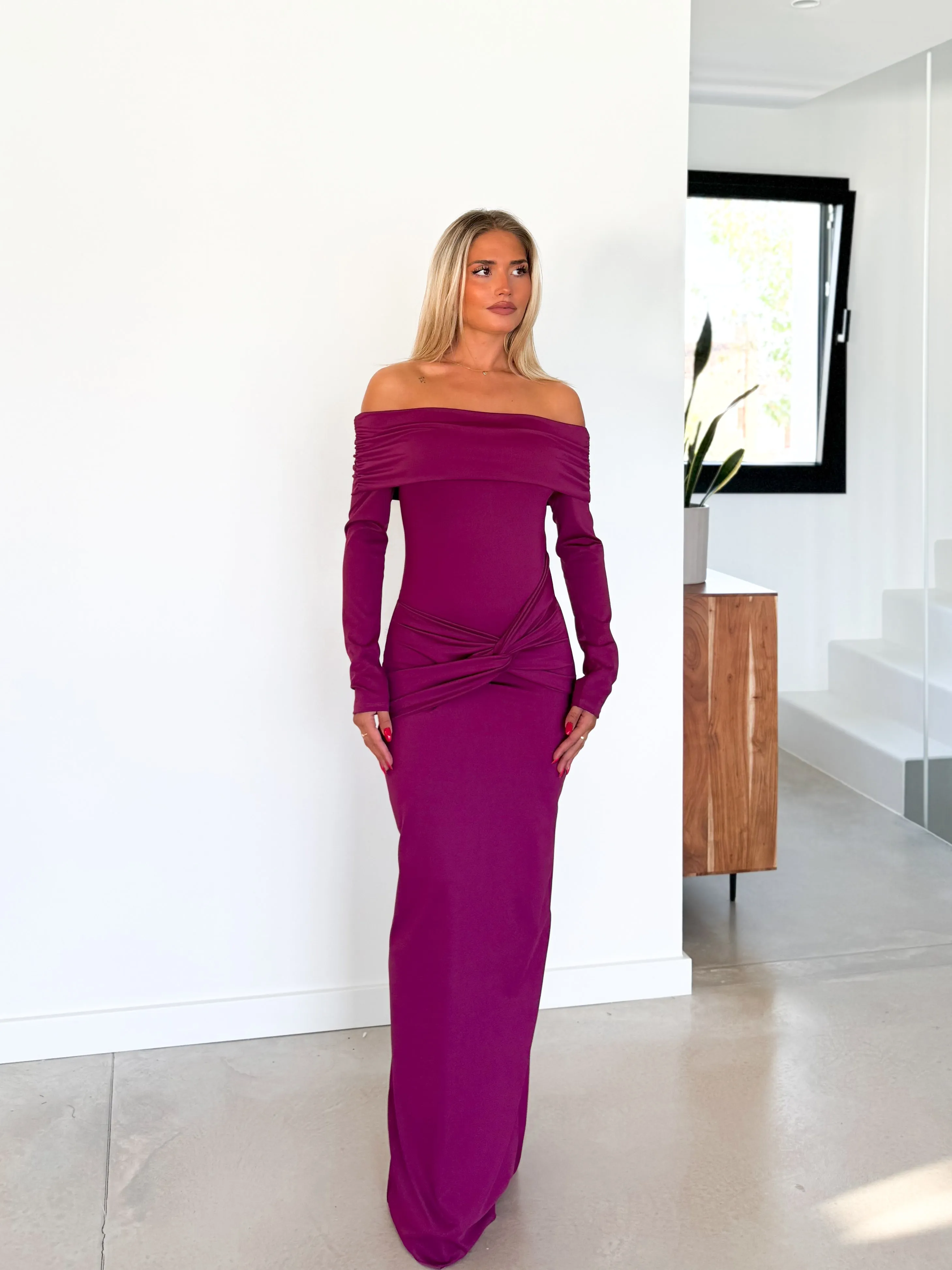 Vestido barco nudo amarena sold by Sorellas product image thumbnail 2