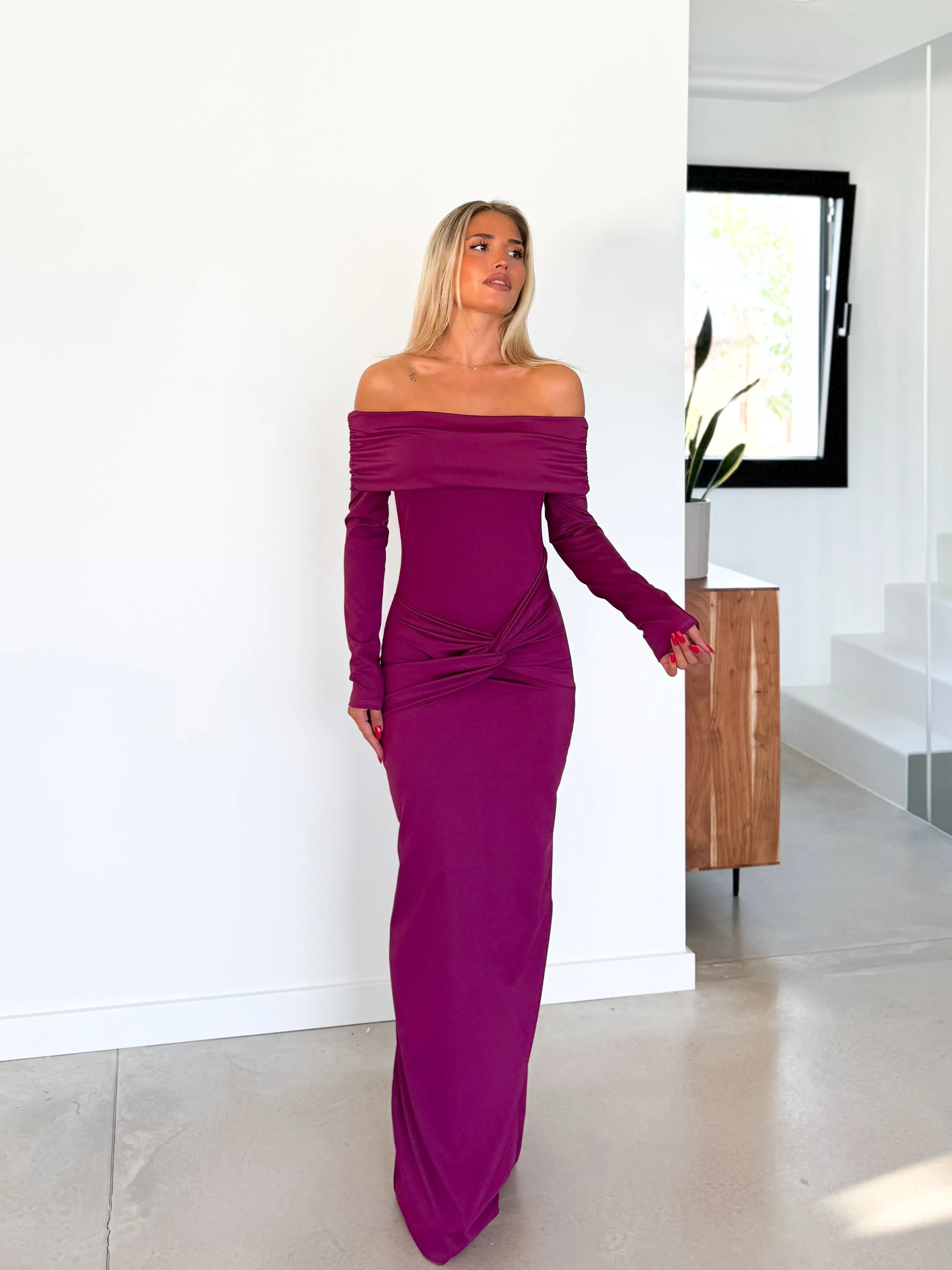 Vestido barco nudo amarena sold by Sorellas product image thumbnail 5