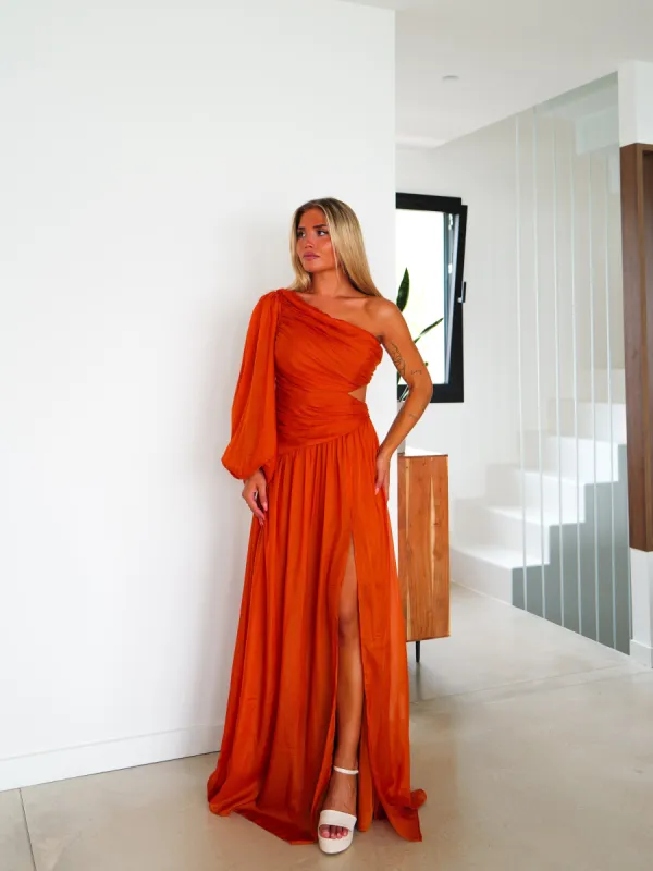 Vestido tulle manga asim caldera sold by Sorellas