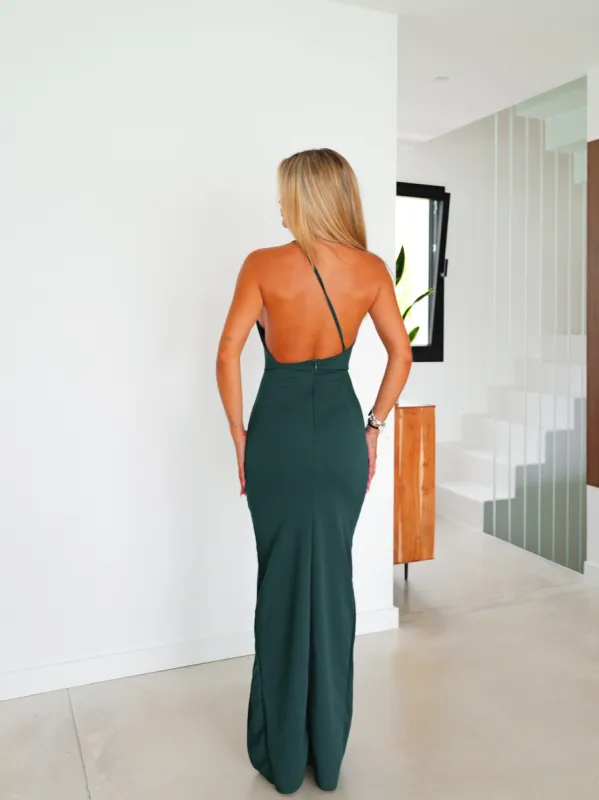 Vestido escote asim sirena botella sold by Sorellas