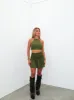 Conjunto halter volantes caqui sold by Sorellas