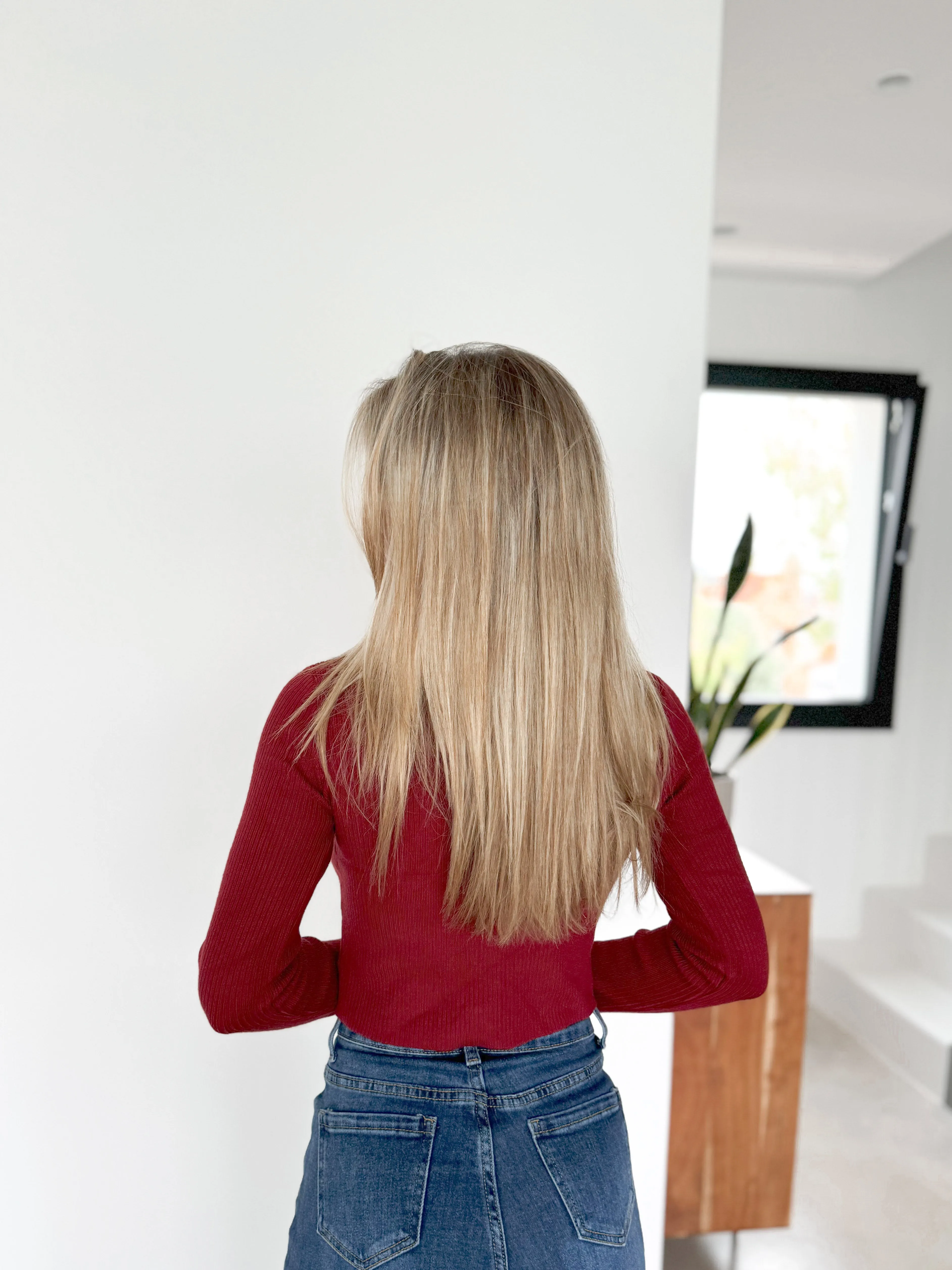 Cardigan canalé botones burdeos sold by Sorellas product image thumbnail 4