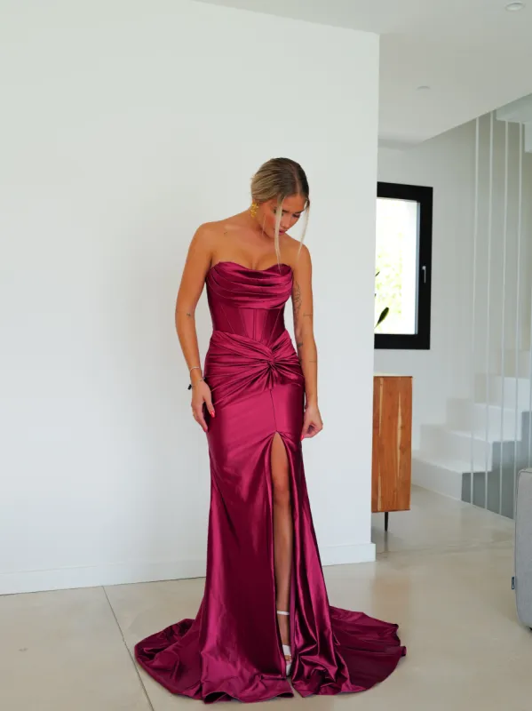 Vestido corsé bandas nudo cereza sold by Sorellas