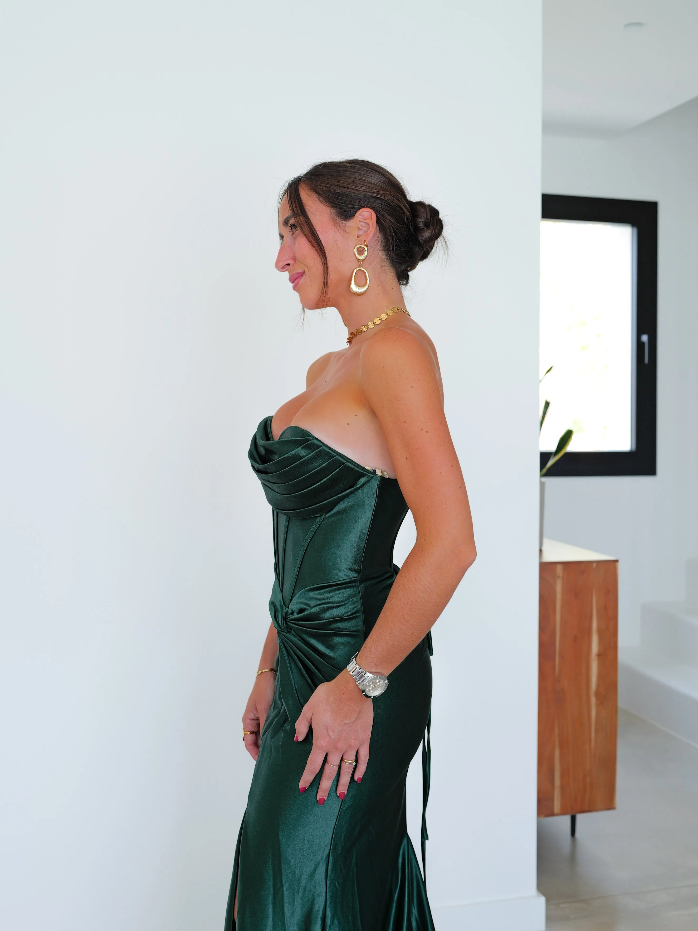 Vestido corsé bandas nudo verde sold by Sorellas product image thumbnail 5