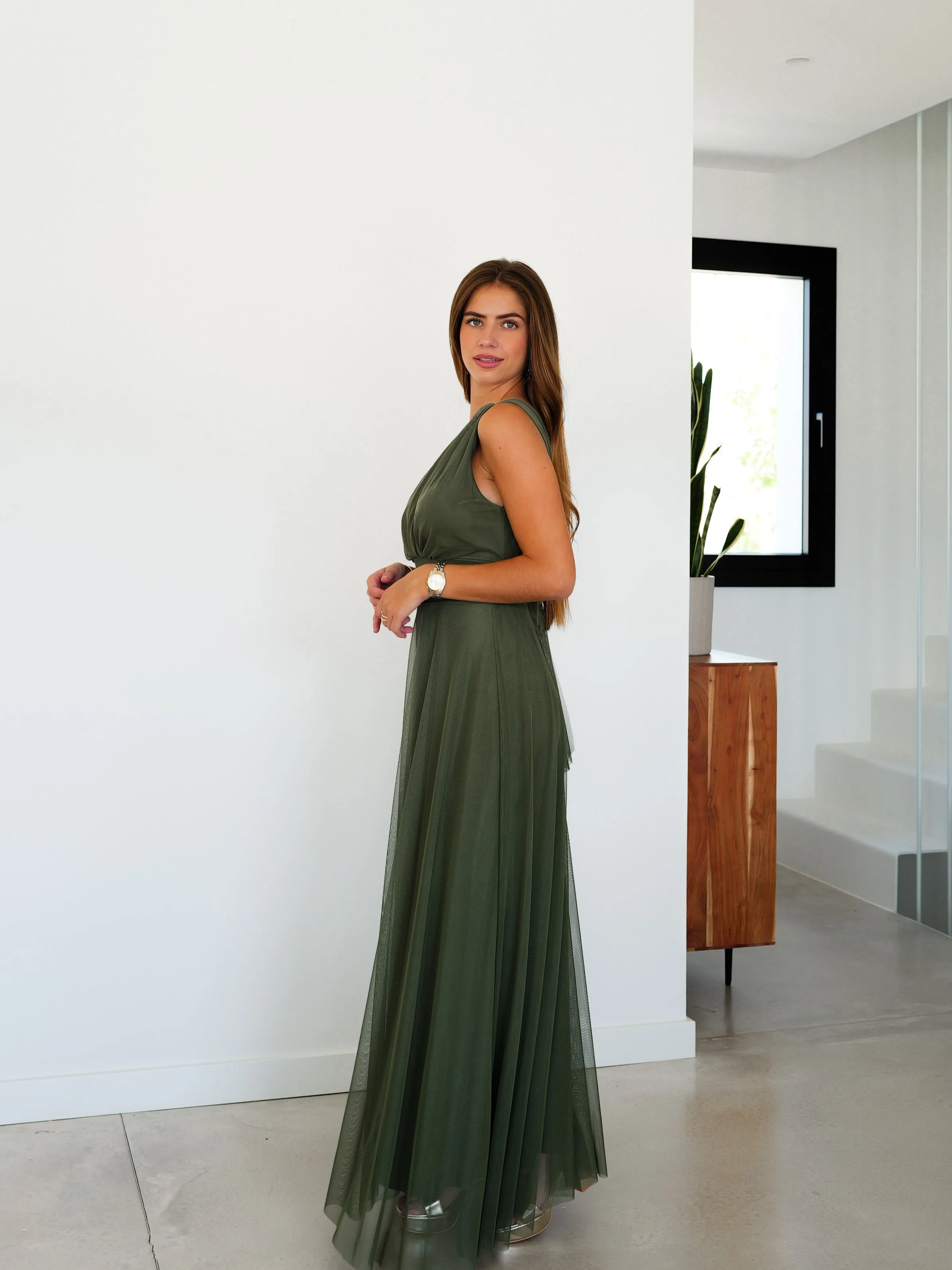 Vestido tulle pico caqui sold by Sorellas product image thumbnail 3