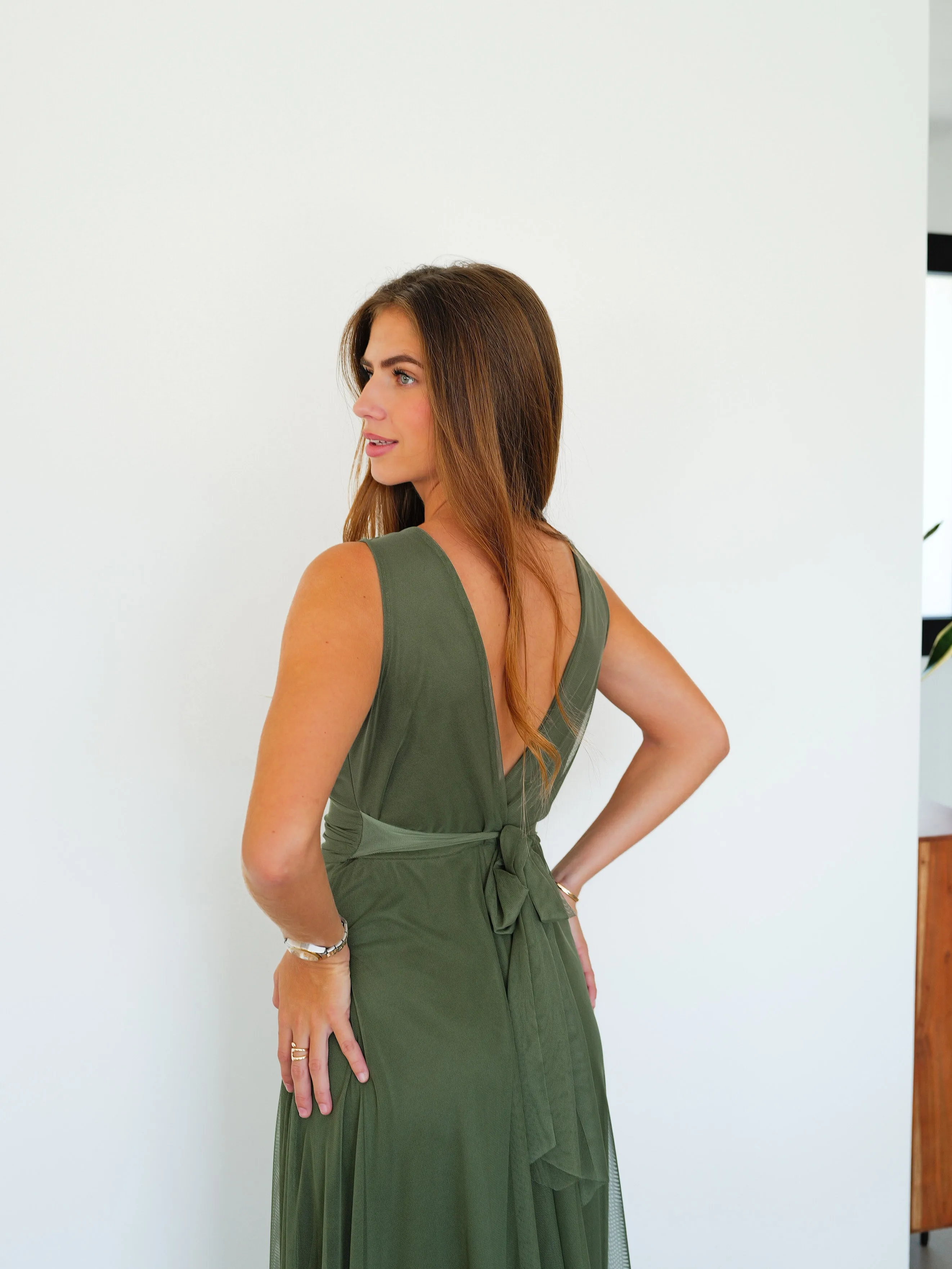 Vestido tulle pico caqui sold by Sorellas product image thumbnail 2