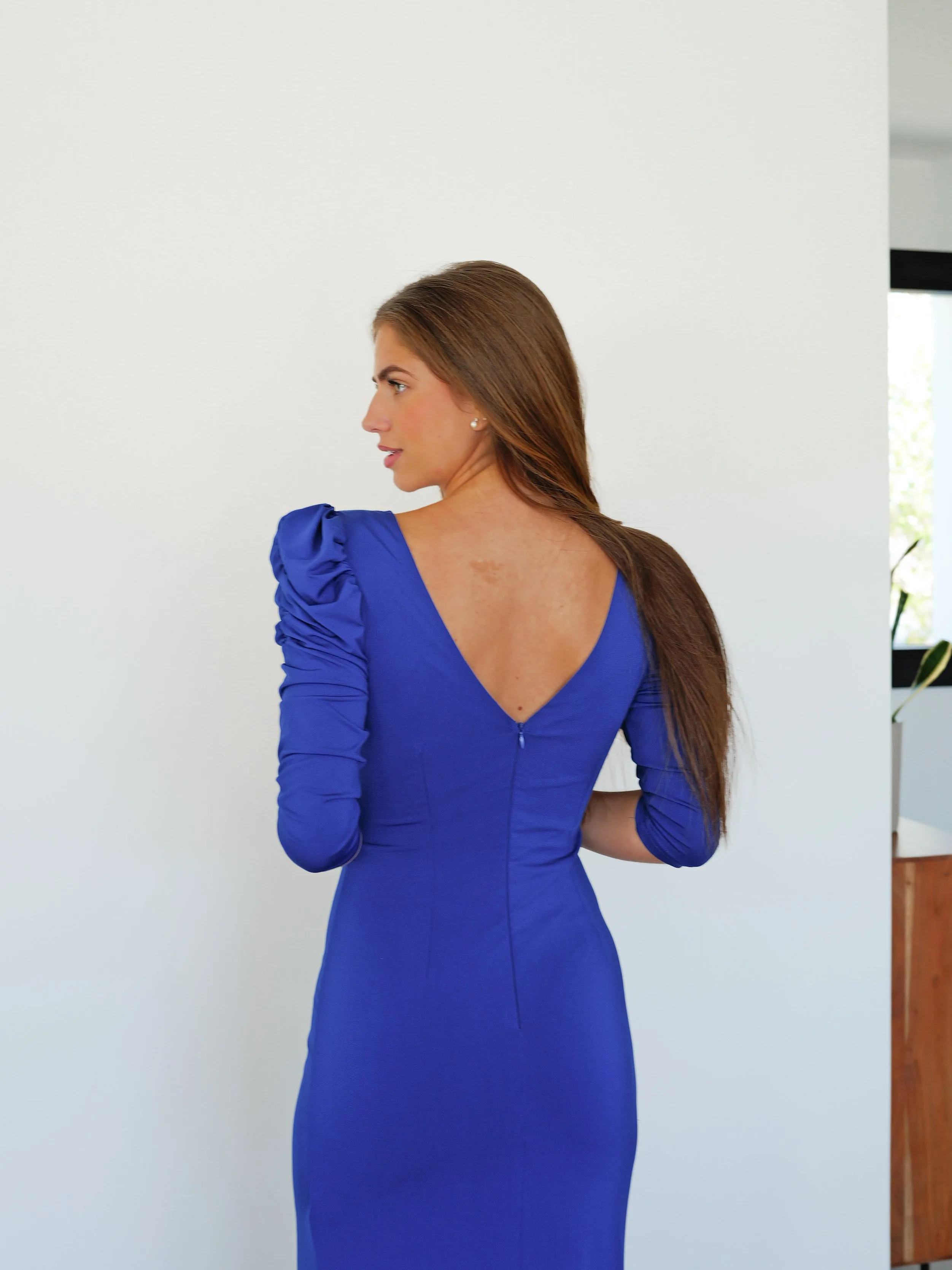 Vestido pico manga abullonada klein sold by Sorellas product image thumbnail 5