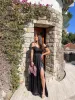 Vestido barco raso negro sold by Sorellas