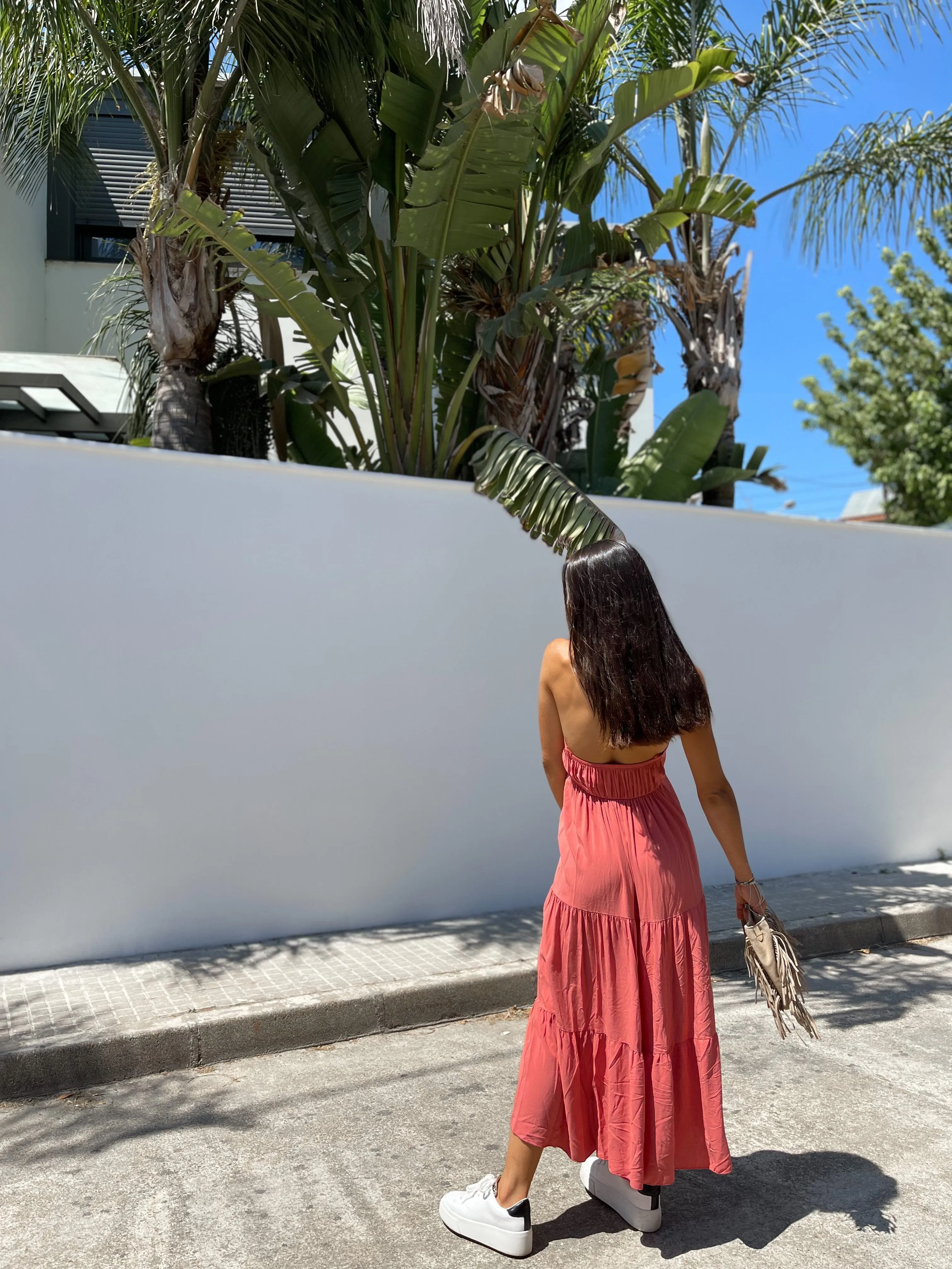 Vestido largo lino caldera sold by Sorellas product image thumbnail 3