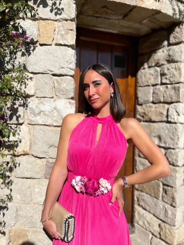 Cinturón flores fucsia sold by Sorellas