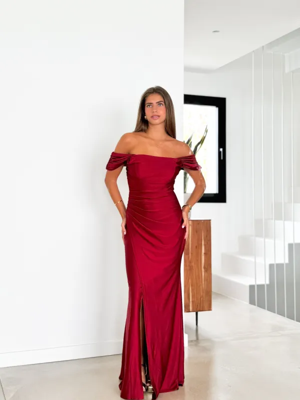 Vestido palabra manguito rojo sold by Sorellas