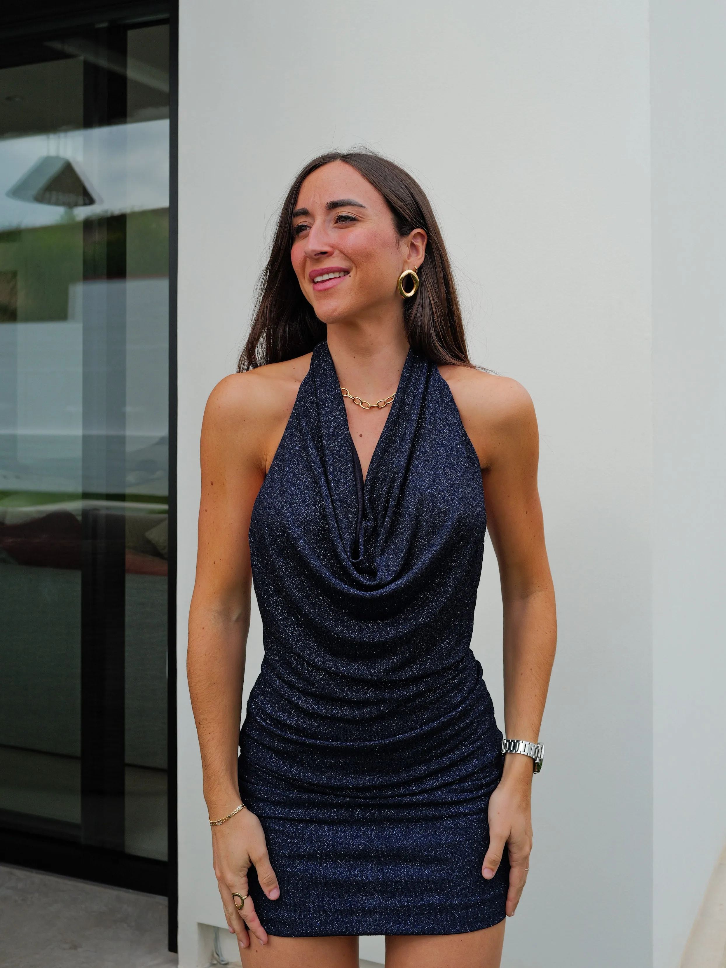 Vestido mini lurex cascada marino sold by Sorellas product image thumbnail 5