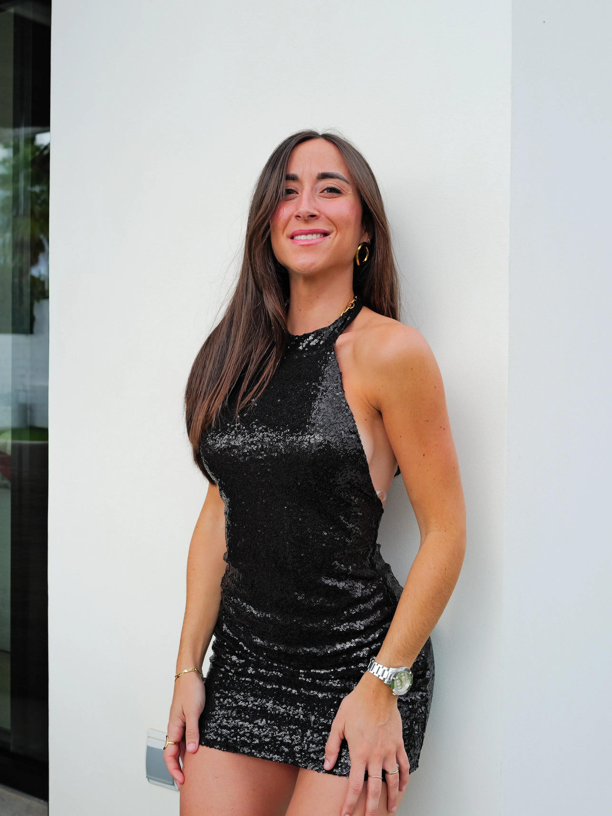 Vestido halter glitter negro sold by Sorellas product image thumbnail 4