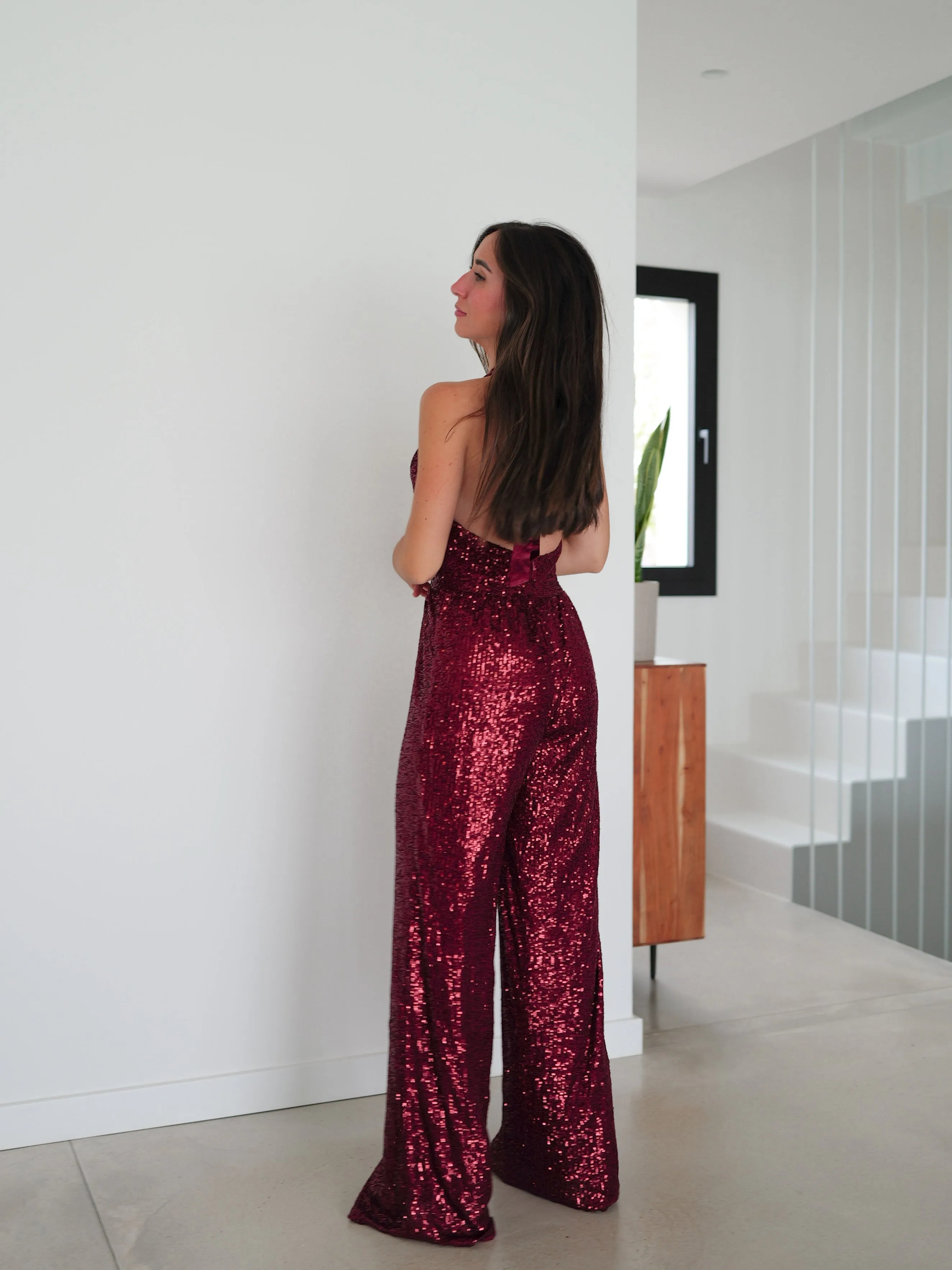 Mono glitter espalda lazo burdeos sold by Sorellas product image thumbnail 4