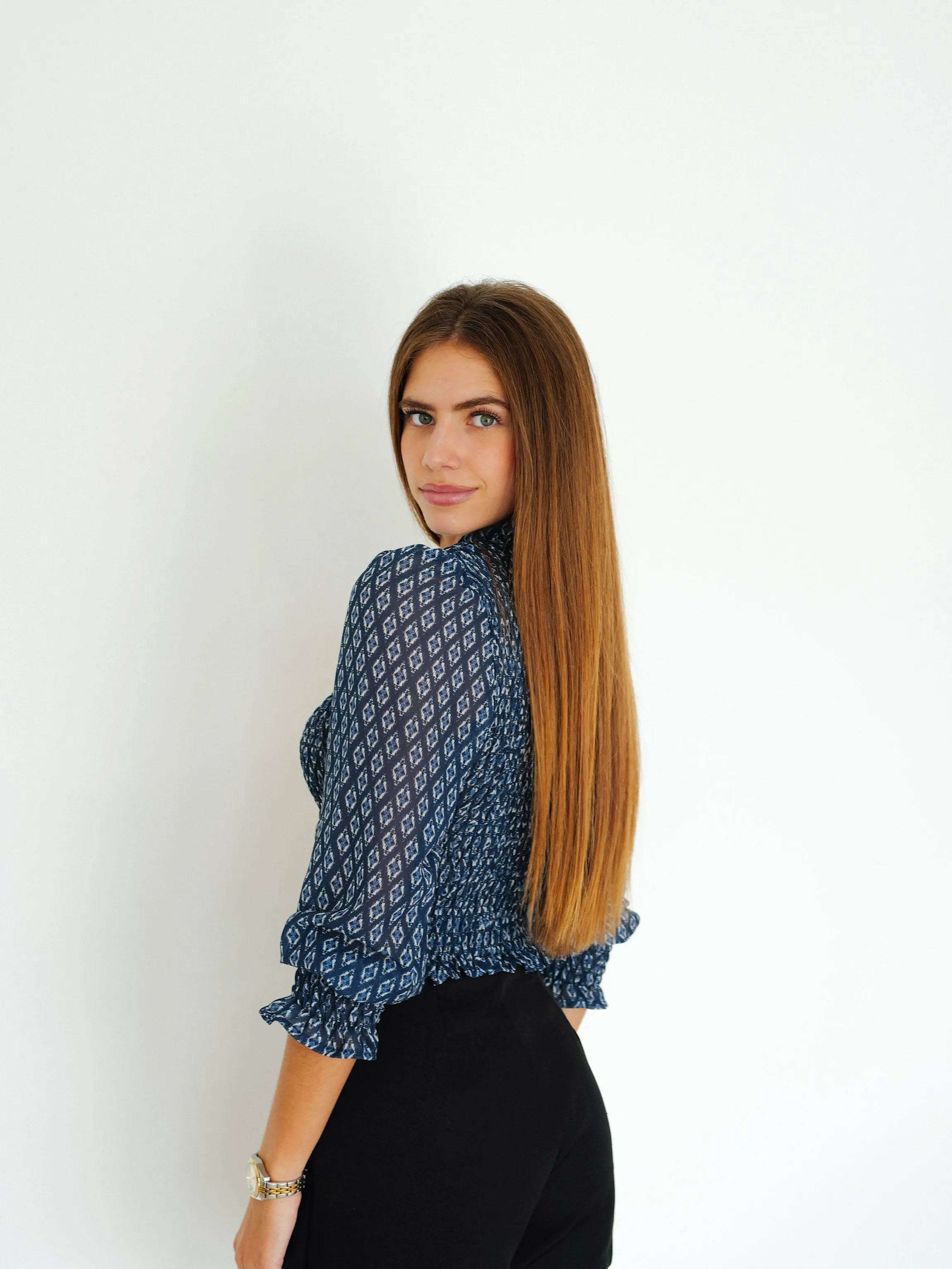 Blusa nido estampado azul sold by Sorellas product image thumbnail 2