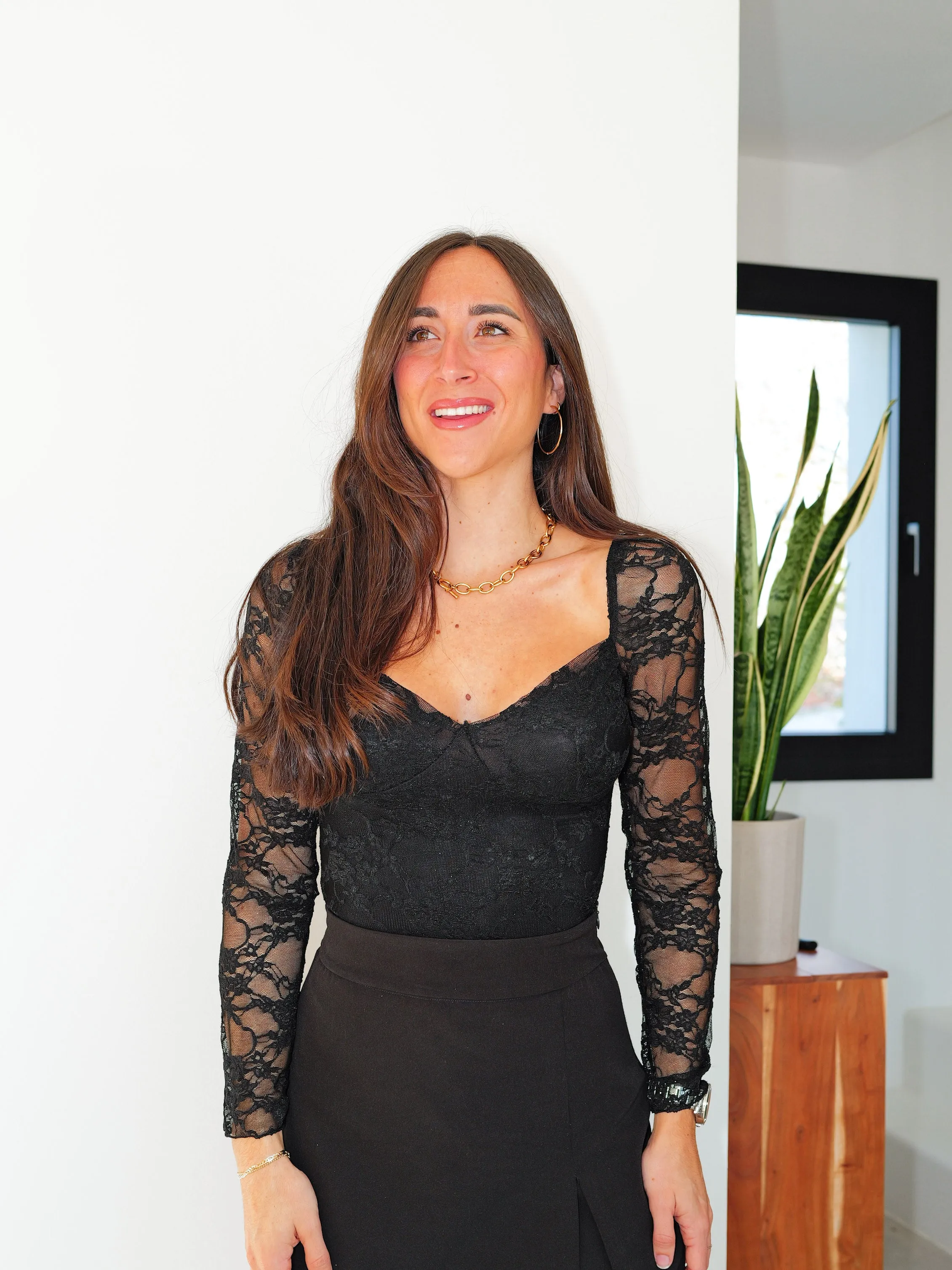 Body copas encaje negro sold by Sorellas