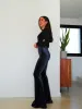 Pantalón campana velvet tachuela marino sold by Sorellas