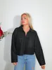 Chaqueta lana negra sold by Sorellas