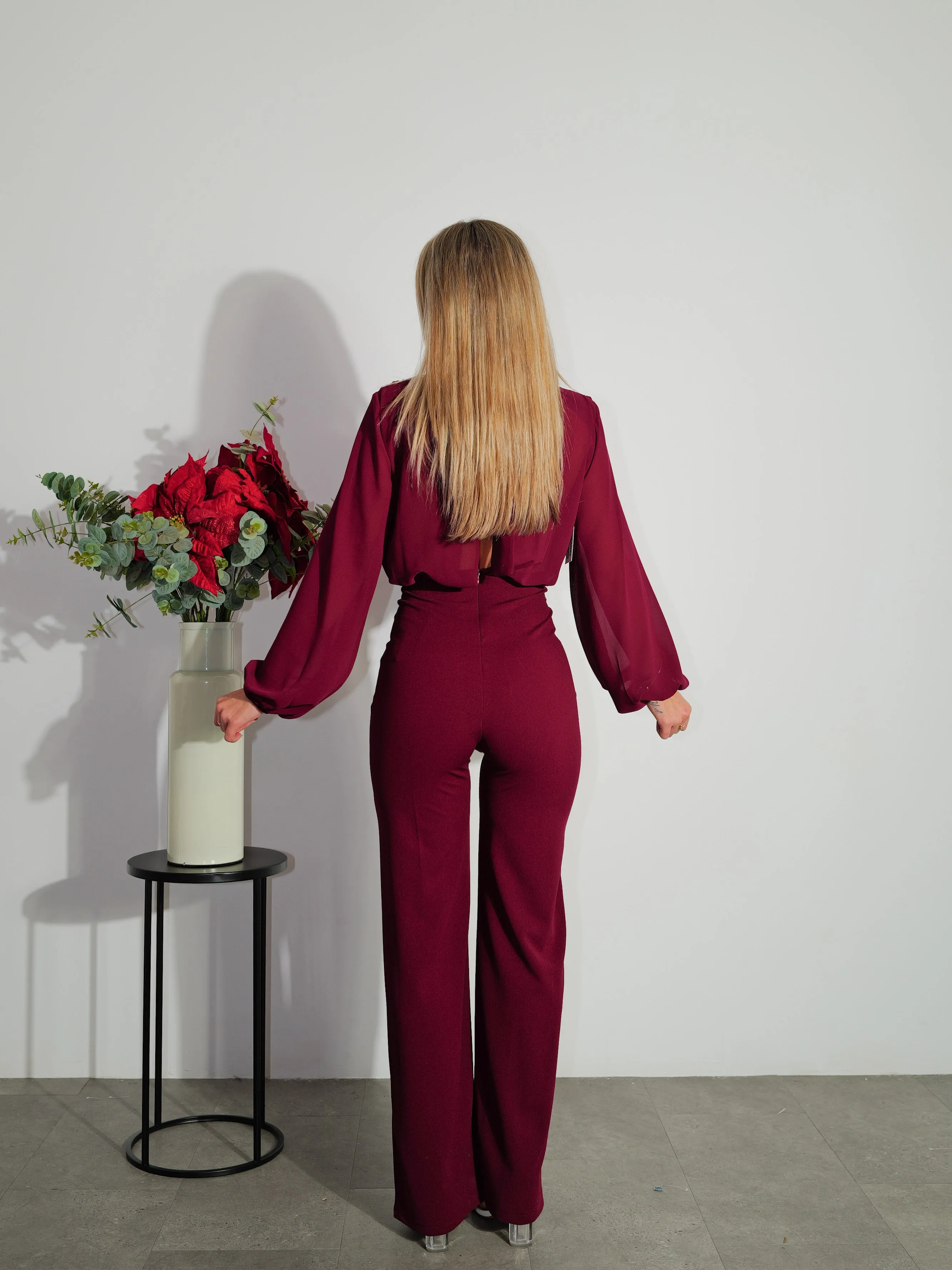 Mono mangas lazo tulle burdeos sold by Sorellas product image thumbnail 3