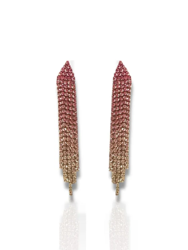 Pendientes cascada degradado rosa sold by Sorellas