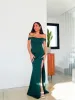 Vestido corse bardot botella sold by Sorellas