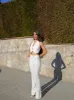 Conjunto largo botones blanco sold by Sorellas