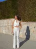 Conjunto largo botones blanco sold by Sorellas