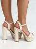 Sandalia plataforma nude sold by Sorellas