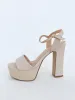 Sandalia plataforma nude sold by Sorellas