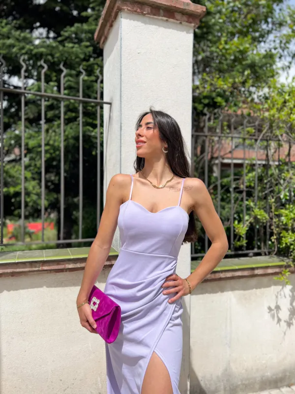 Vestido corazon ajustado lila sold by Sorellas