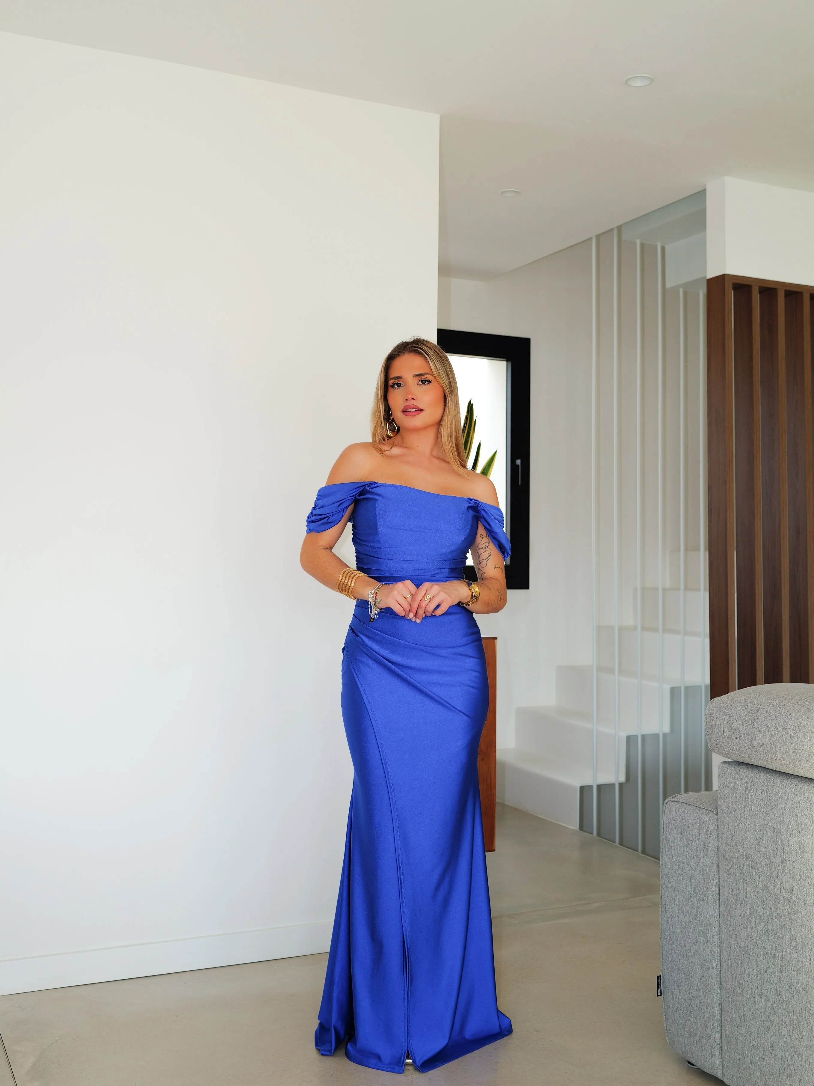 Vestido palabra manguito klein sold by Sorellas