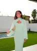 Vestido tirantes mangas gasa menta sold by Sorellas