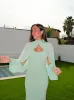 Vestido tirantes mangas gasa menta sold by Sorellas