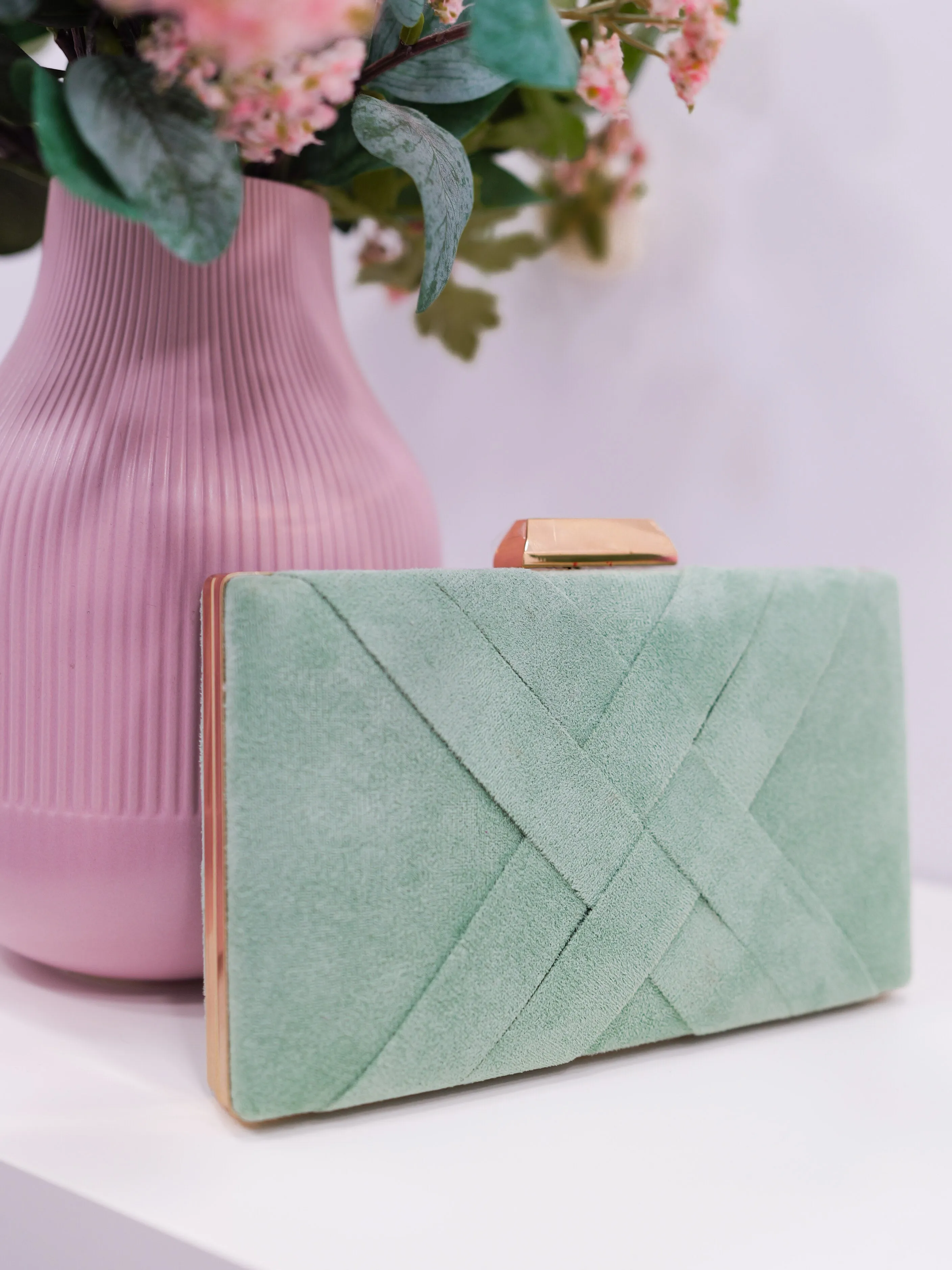 Clutch trenzado menta sold by Sorellas product image thumbnail 2