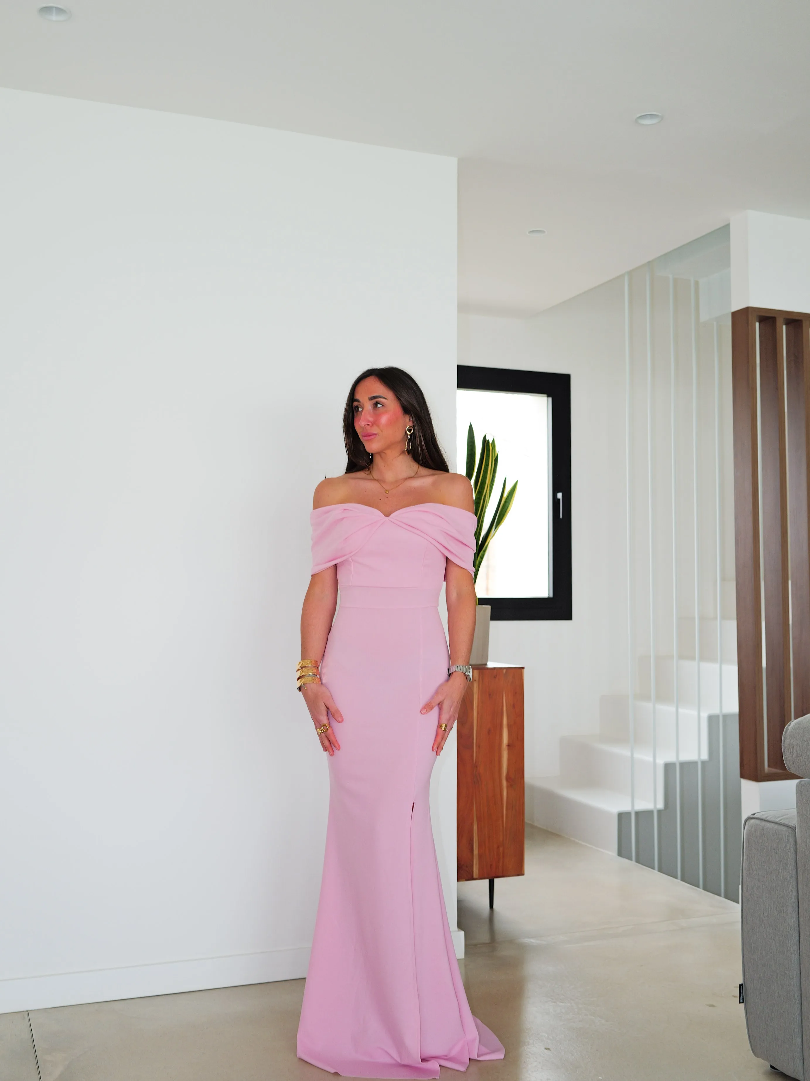 Vestido bardot efecto lazo rosa sold by Sorellas product image thumbnail 4