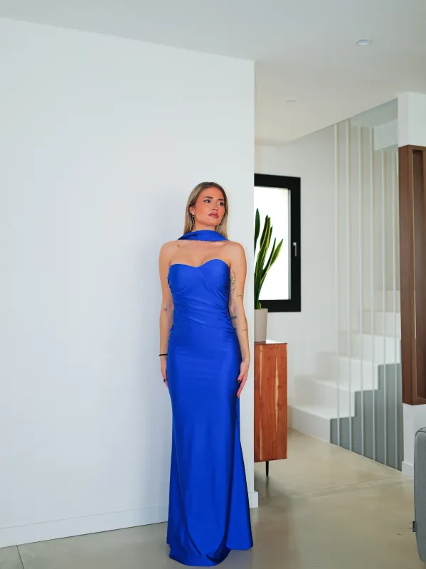 Vestido largo banda choker klein sold by Sorellas