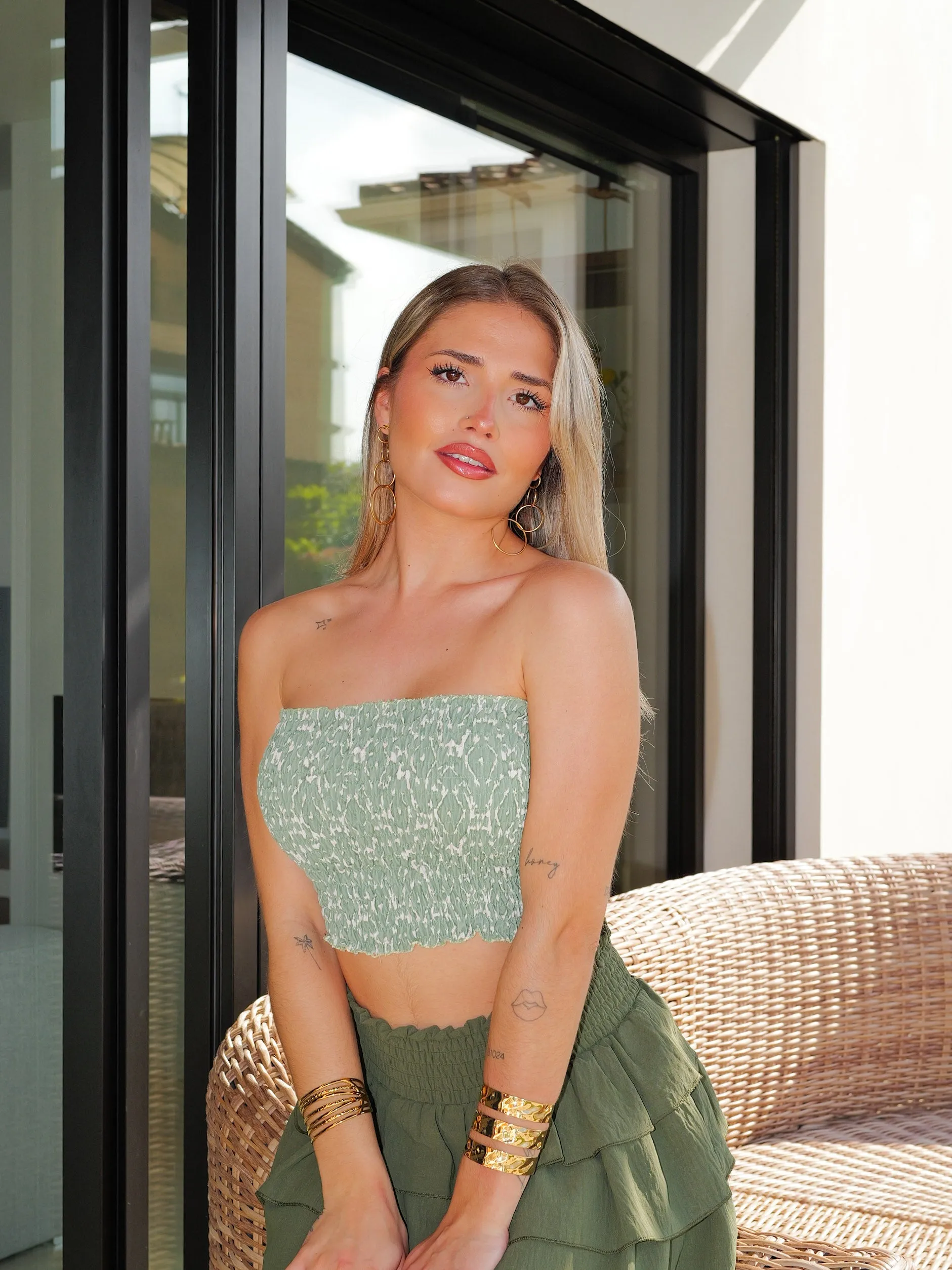 Top nido palabra estampado verde sold by Sorellas product image thumbnail 2