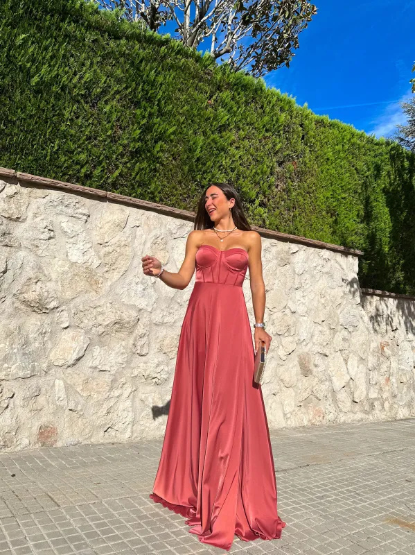 Vestido corse palabra salmón sold by Sorellas