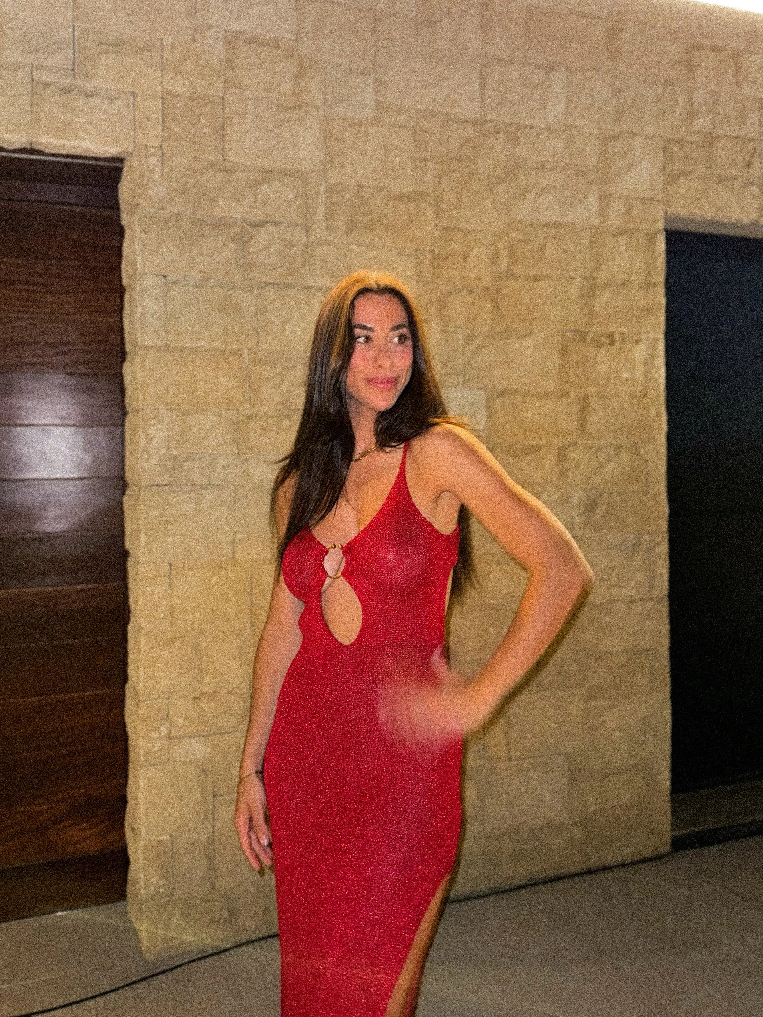 Vestido anilla punto rojo sold by Sorellas product image thumbnail 3