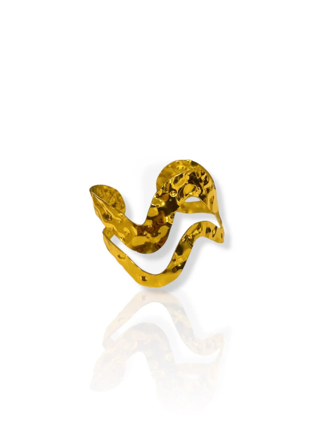 Brazalete onda picada dorado sold by Sorellas product image thumbnail 2