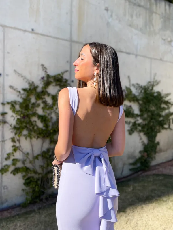 Vestido largo sirena lila sold by Sorellas