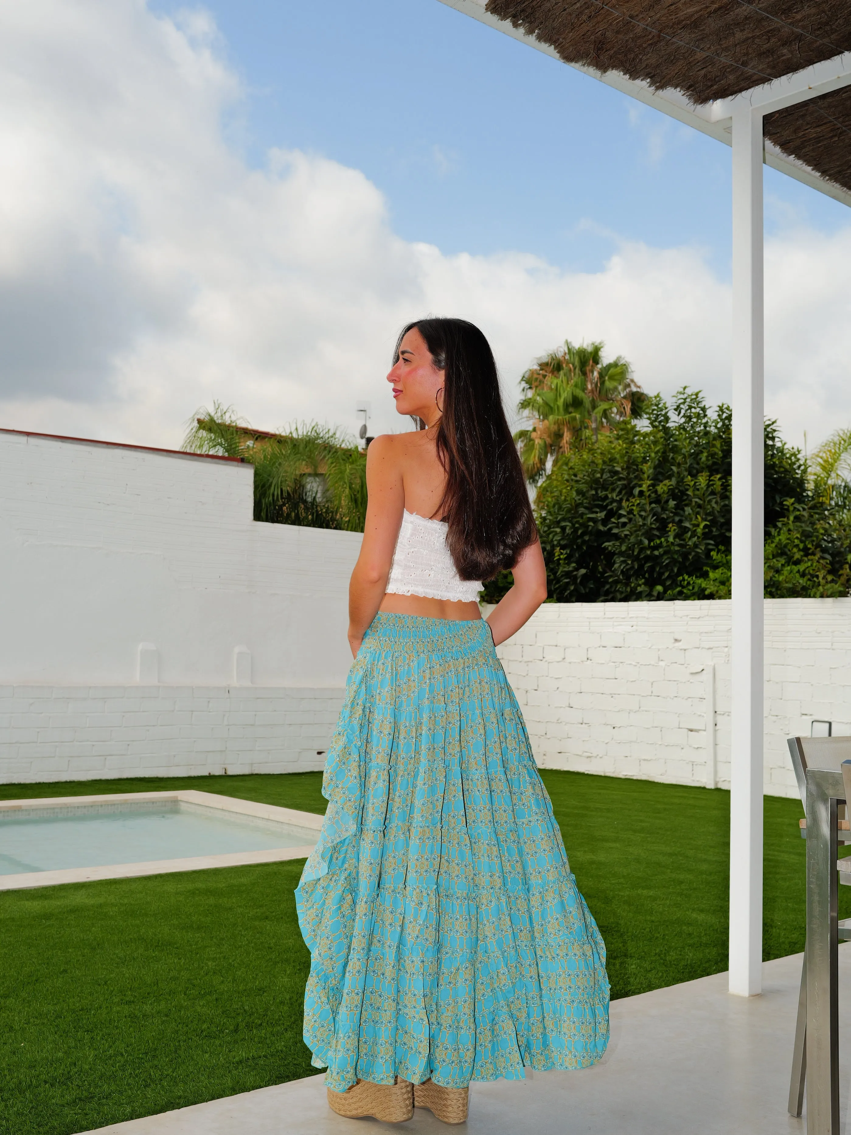 Falda boho entrelazado capri sold by Sorellas product image thumbnail 4